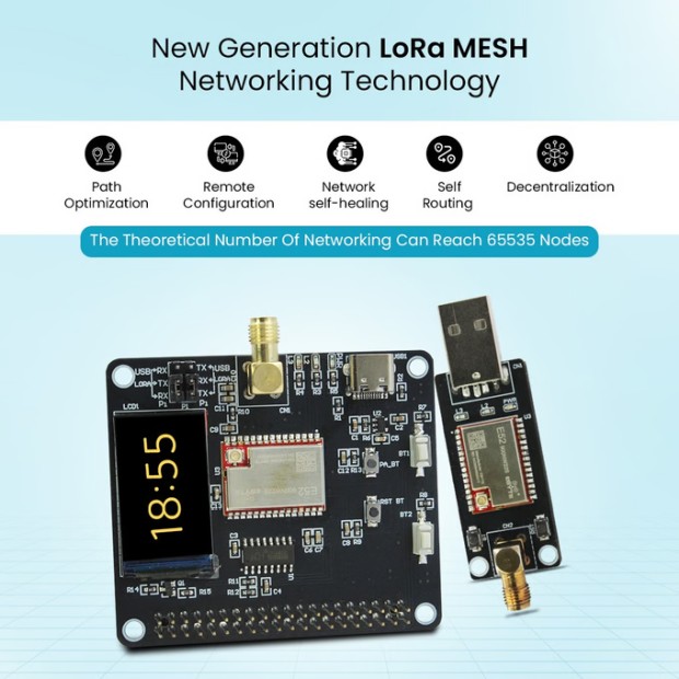 LoRa MESH HAT for Raspberry Pi and LoRa MESH USB dongle